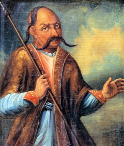 Image - An annonymous portrait of Maksym Zalizniak.